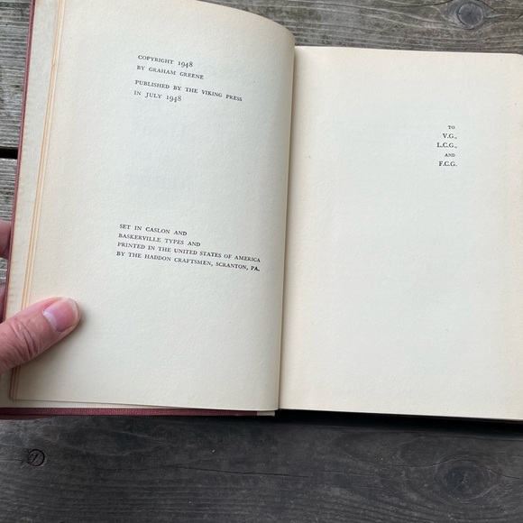 The Heart Of The Matter Vintage 1948 Hardcover Book By Graham Greene - Picture 5 of 12